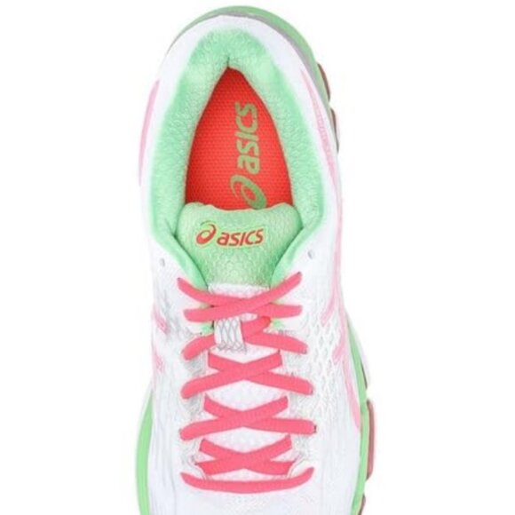 Asics GEL Nimbus 17 White Coral Red Pistachio Green Womens Multiple Sizes - Picture 5 of 12